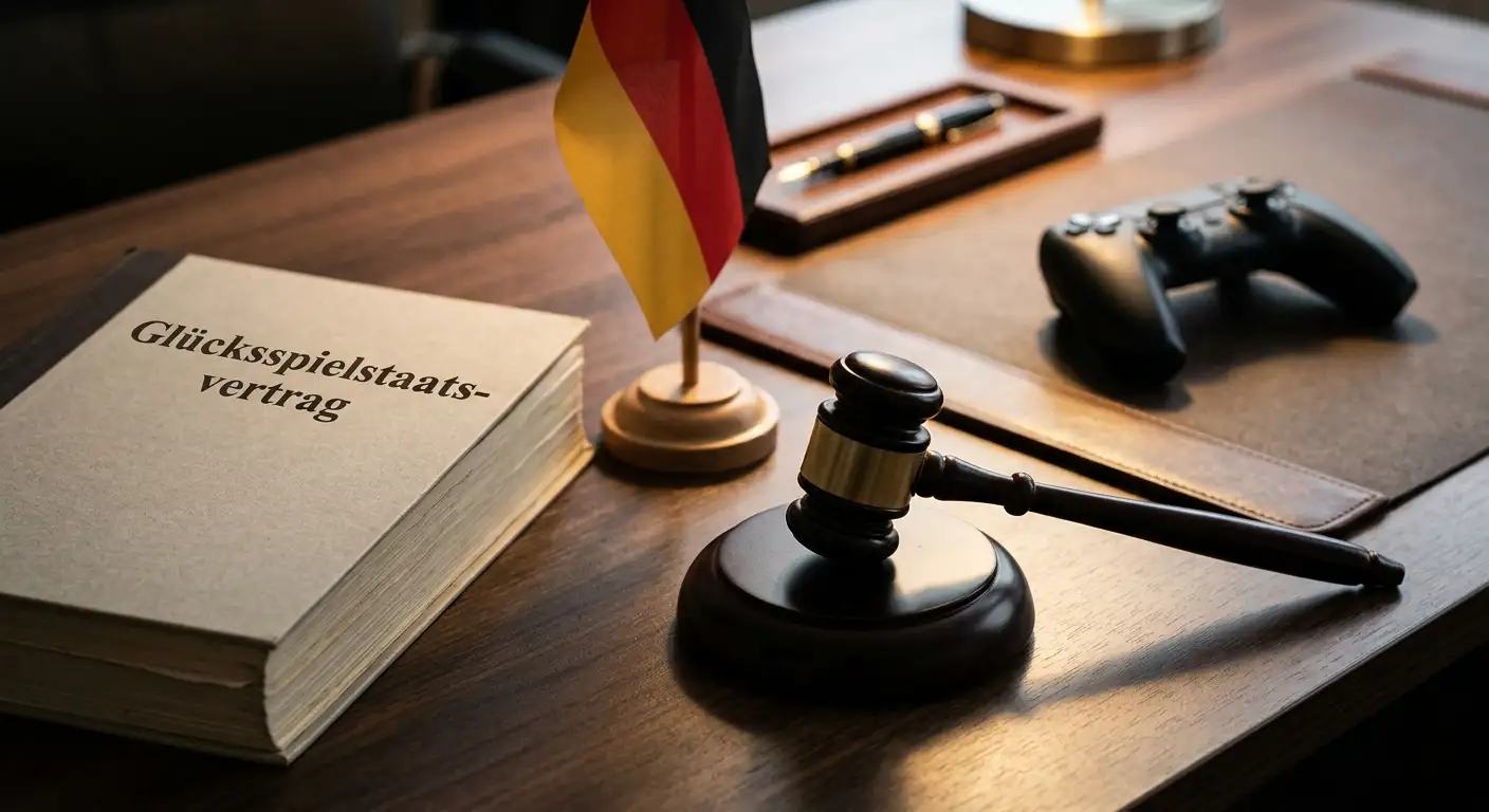 Symbolbild zur deutschen Rechtslage von Esport-Wetten mit Glücksspielstaatsvertrag und GGL-Aufsicht