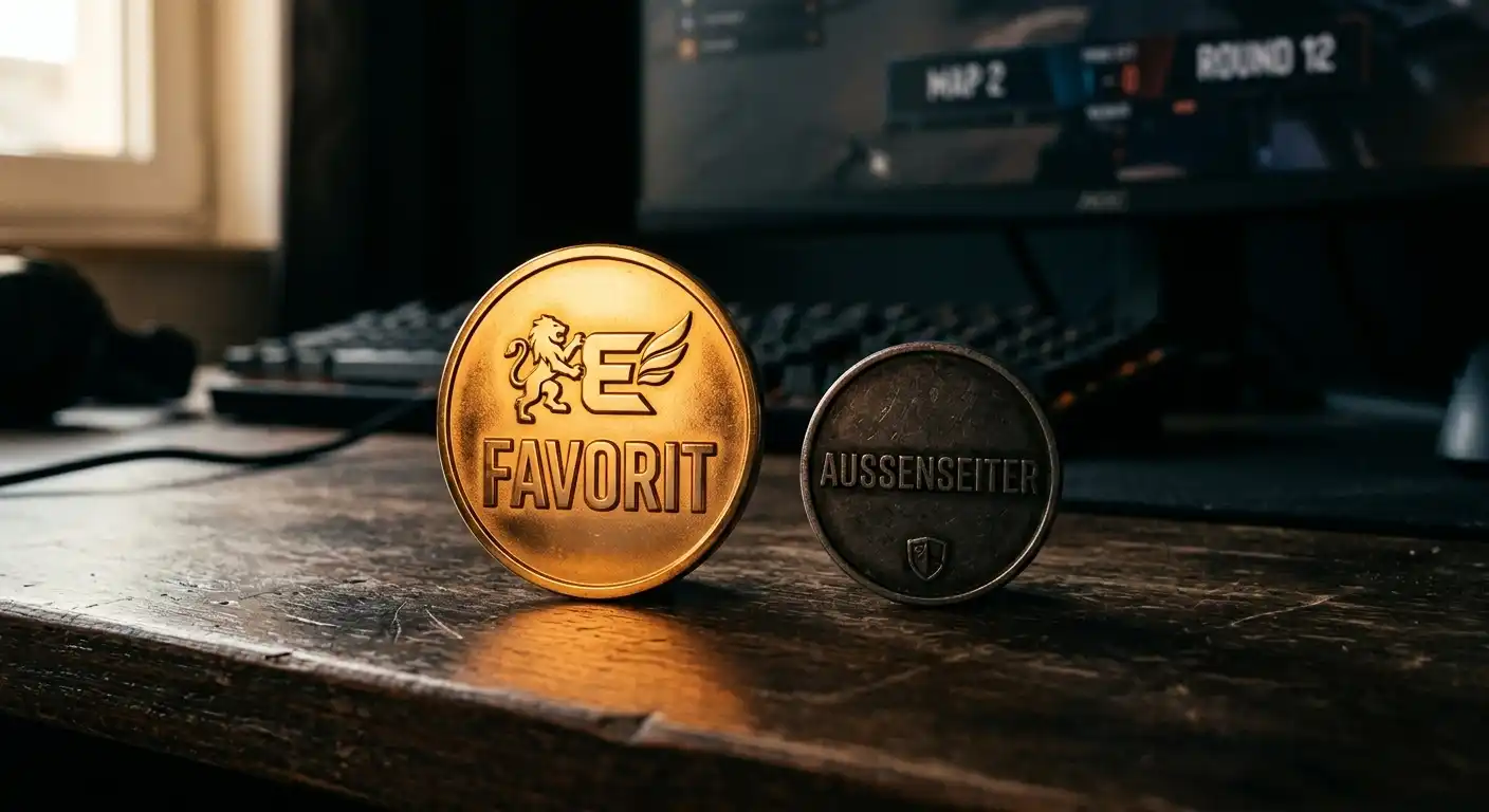 Kurze Favoritenquote gegen lange Außenseiterquote bei einer League-of-Legends-Wette