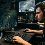 Frühe Spielphase bei League of Legends mit Fokus auf den ersten Kill der Partie