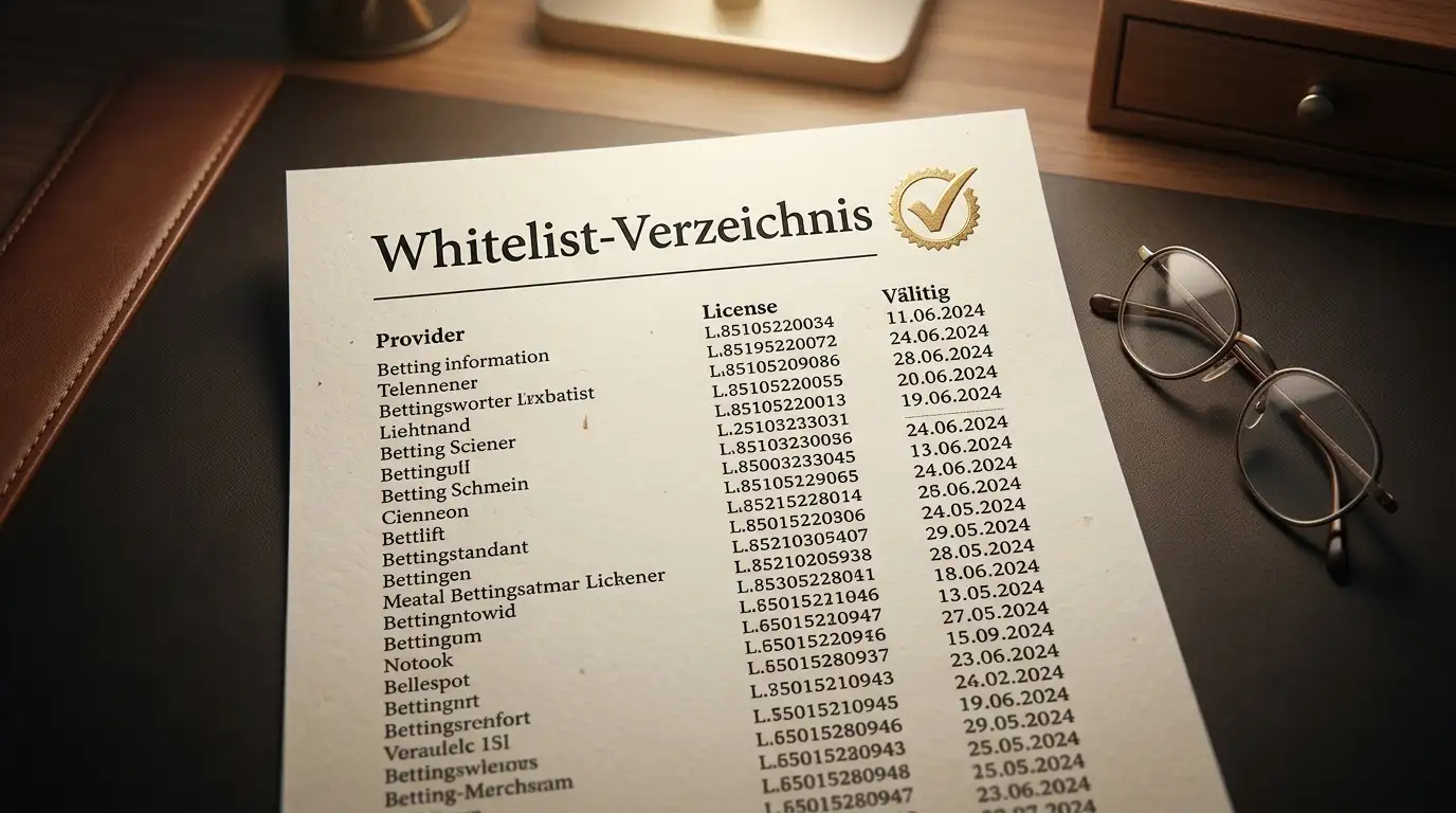 Whitelist-Verzeichnis der deutschen Aufsicht als Fundament für die Anbieterwahl bei LoL-Wetten