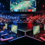 Chinesische League-of-Legends-Liga LPL mit Teams in einem actionreichen Match
