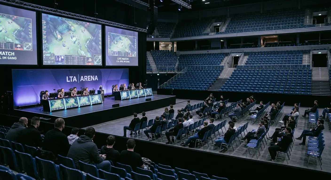 Sinkendes Zuschauerinteresse in der amerikanischen LoL-Szene mit halbleerer Arena