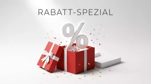 Geschenkbox mit Prozentzeichen symbolisiert Wettbonus für Motorsport-Wetten